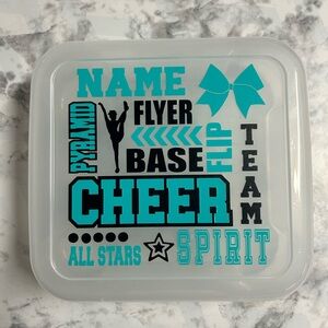 Cheer Dance Gymnastic Competition Bow Boxes Case Design #1